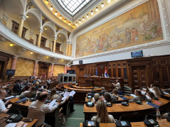 20. jun 2023. Učesnici 15. sastanka Parlamentarnog odbora za stabilizaciju i pridruživanje Evropska unija - Srbija (POSP)